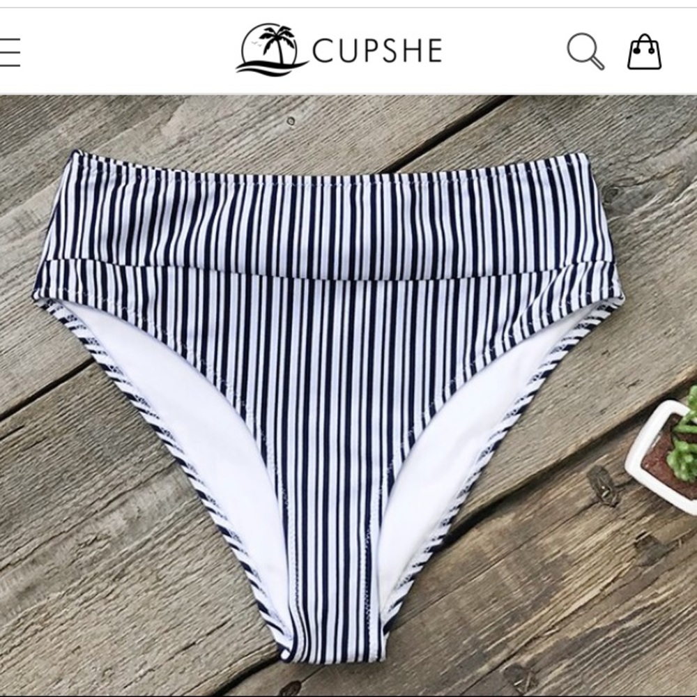 Striped high waisted bottoms